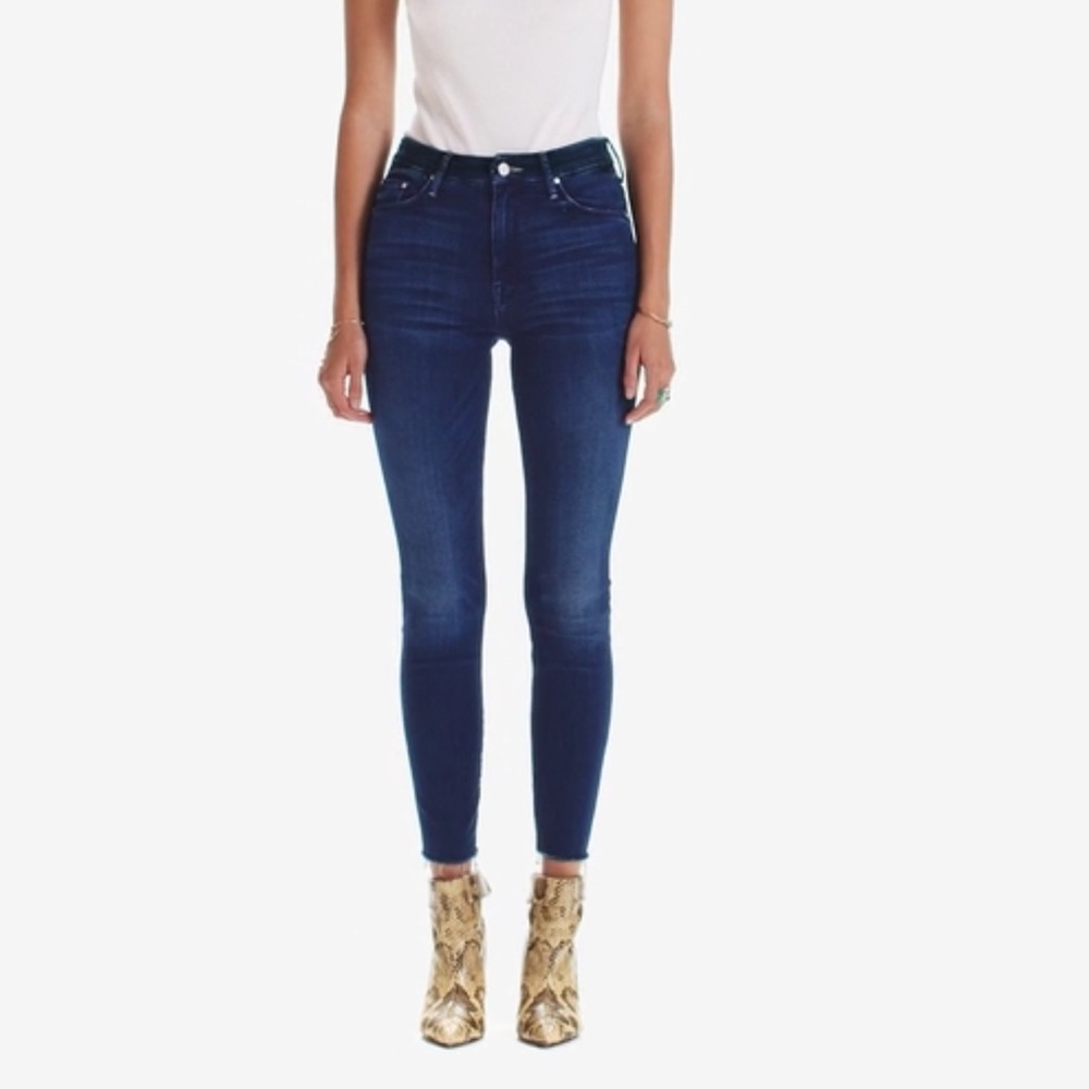 NWT Mother The Looker Ankle Fray Skinny Jean Sz 31